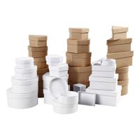 Creativ Company Dozen, afm 6,5-18 cm, bruin, wit, 30 stuk/ 1 set - thumbnail