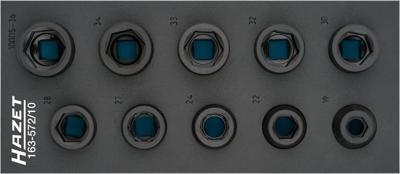 Hazet 163-572/10 163-572/10 Dopsleutelinzetset 3/4 (20 mm)