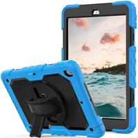 Casecentive Handstrap Pro Hardcase with handstrap iPad Air 2 blauw - thumbnail