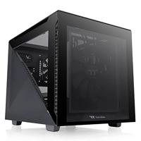 Thermaltake Divider 200 TG Black Micro-tower PC-behuizing Zwart 2 voorgeïnstalleerde ventilators, Zijvenster, Stoffilter - thumbnail