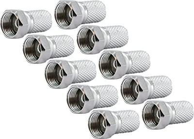 Schwaiger FST7510241 F-stekker Aansluitingen: F-stekker Kabeldiameter: 7.5 mm 10 stuk(s)