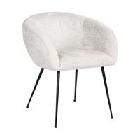 Richmond Eetkamerstoel 'Ruby' Chenille, kleur Crème - thumbnail