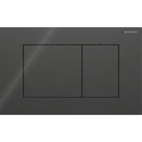 Geberit Drukplaat Sigma 40, 2-toets Square Glas Zwart - thumbnail