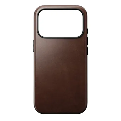 Nomad Horween Modern lederen hoesje iPhone 17 Pro - Rustic Brown