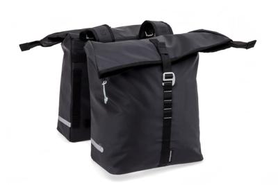 Newlooxs New looxs dubbele tas "cantos double". new looxs twin bags cantos double black