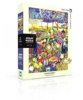 New York Puzzle Company Bloementuin - 1000 stukjes - thumbnail
