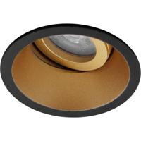 Kantelbare Zwart/Gouden Inbouwspot GU10 - Aluminium - Ø93mm - thumbnail