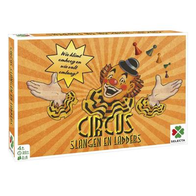 Selecta Bordspel spellen van toen -circus/slangen en ladders Selecta Bordspel spellen van toen -circus/slangen en ladders