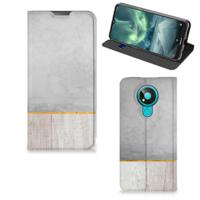 Nokia 3.4 Book | Wallet Case | Wood Concrete - thumbnail