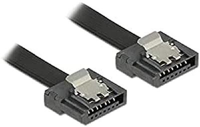 Delock 83843 SATA 6 Gb/s kabel 100cm zwart FLEXI