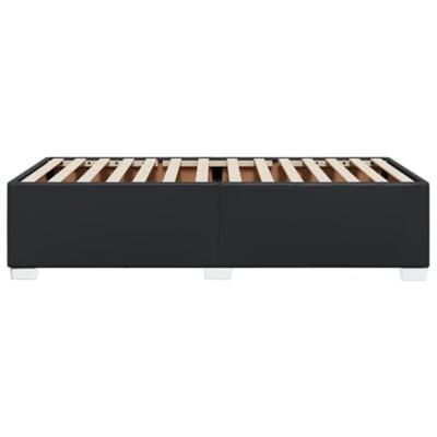 Bedframe kunstleer zwart 80x200 cm