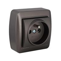 Plug-in basis Solera Mural 2p+t Grafiet 16 A 250 V Frans - thumbnail