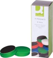 Q-CONNECT magneten, 20 mm, groen, pak van 10 stuks - thumbnail