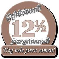 Huldeschild 12,5 jaar getrouwd - thumbnail