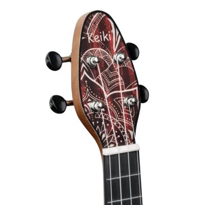 Ortega Keiki K2SS-RKC Soprano Size Ukulele Red Kaleidoscope sopraan ukelele set