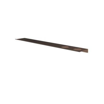 Hotbath &More Planchet 80 cm inclusief bevestigings rails met 2 uitsparingen voor een zeepdispenser of beker Tuscan bronze