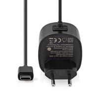Wandoplader | 3,0 A | Vaste kabel | USB-C | Zwart - thumbnail