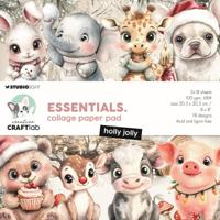 Creative Craftlab • essentials collage paper pad holly jolly - thumbnail