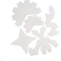Creativ Company Gietvormen, geometrische vormen, h: 6-13 cm, transparant, 5 stuk/ 1 doos - thumbnail