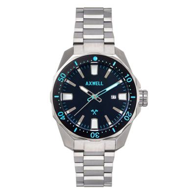 Axwell Timber AXWAW107-4 Heren Horloge 44mm 20 ATM Axwell Timber AXWAW107-4 Heren Horloge 44mm 20 ATM