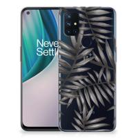 OnePlus Nord N10 5G | TPU Case | Leaves Grey - thumbnail