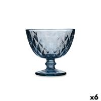 Glas voor ijs en milkshakes Quid Maia Blauw Glas 300 ml (6 Stuks) - thumbnail