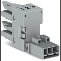 WAGO WAGO GmbH & Co. KG Net-H-splitter [Netstekker - Netbus, Netbus] Totaal aantal polen: 3 Grijs 50 stuk(s) - thumbnail
