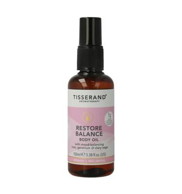Tisserand Restore balance massage & body oil 100 Milliliter