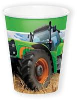 Haza Witbaard tractor bekers, 8st. - thumbnail