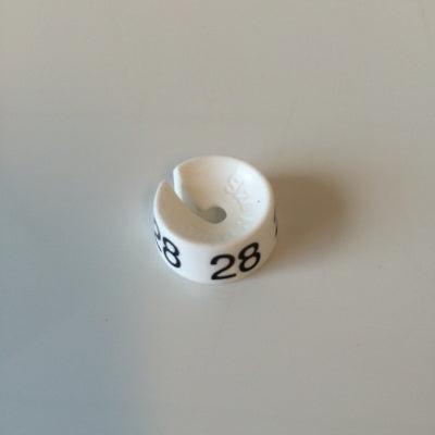 MB wit/zwart 28 voor op kledinghanger