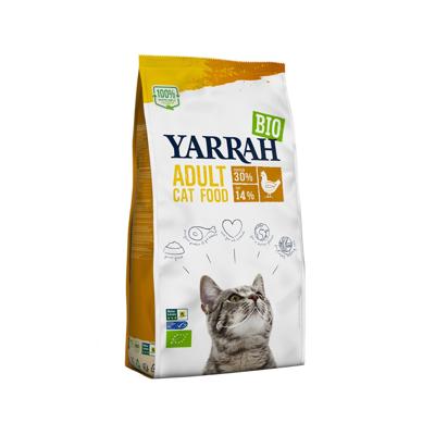 Yarrah Biologisch Adult kattenvoer met kip 10 kilo - thumbnail
