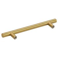 Handvatten 10 st 128 mm roestvrij staal goudkleurig - thumbnail