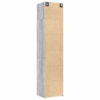 Opbergkast smal 50x42,5x225 cm bewerkt hout grijs sonoma eiken - thumbnail