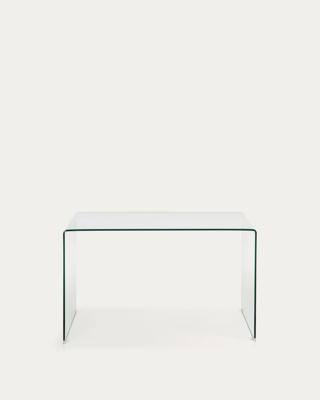 Kave Home Glazen Bureau 'Burano', 125 x 70 cm