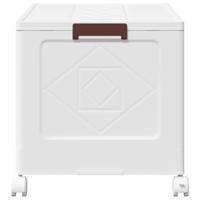 VidaXL Opbergbox stapelbaar met wielen 75 l 64x40x41 cm - thumbnail