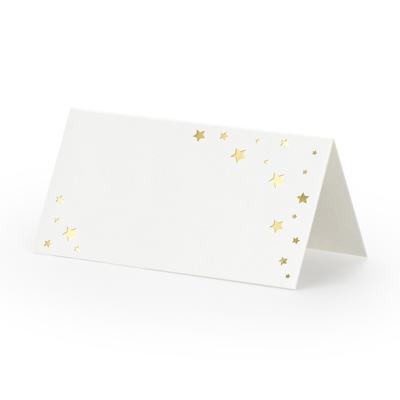 Plaatskaartjes Sterren goud (10st)