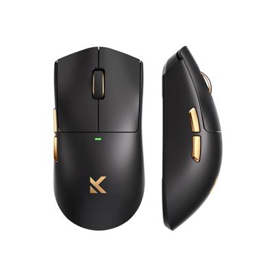 MCHOSE K7 Ultra Lightweight Wireless Gaming Mouse (Zwart/goud, RGB, USB / 2.4 GHz, 42.000 DPI)