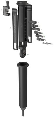 CONTEC multifunctie-tool "treasure fork" ct multitool treasure fork 10 functions