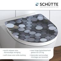 Duroplast High Gloss WC-bril ROUND DIPS met soft-close en quick-release - thumbnail