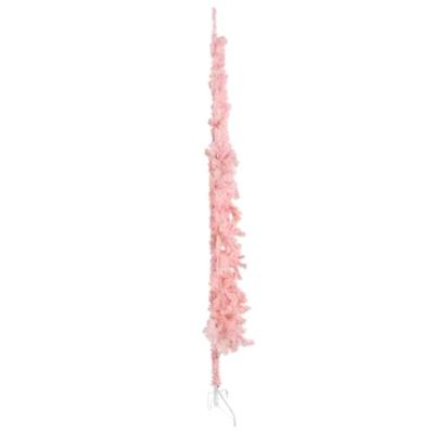 VidaXL Kunstkerstboom half met standaard smal 210 cm roze VidaXL Kunstkerstboom half met standaard smal 210 cm roze