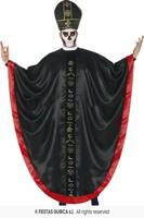 Satantische Kardinaal Kostuum Zwart/Rood - thumbnail