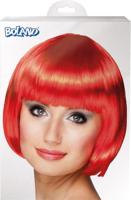 Pruik bobline new look rood - thumbnail