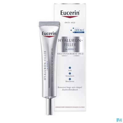 Eucerin Hyaluron-Filler 3x Effect Oogcontourcrème Anti Age en Rimpels SPF15 15ml