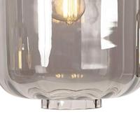 QAZQA Design hanglamp zwart met smoke glas 3-lichts 161,5 cm - Qara - thumbnail