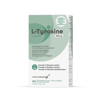 Natural Energy Aminozuren L-Tyrosine 500mg. 60Capsules