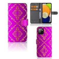 Wallet Case Samsung Galaxy A03 Barok Roze - thumbnail