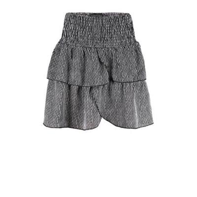 Frankie&Liberty gestreepte rok Sanne zwart/wit