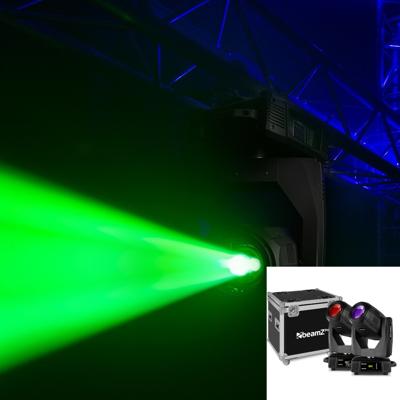 Beamz Tiger 17R moving head 350W - set van 2 in case