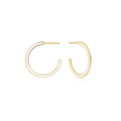 Dames oorbellen Ania Haie E028-06G-W Sterling zilver 2,5 cm