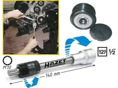 HAZET poelie gereedschapset "4641/2" generators combined closu